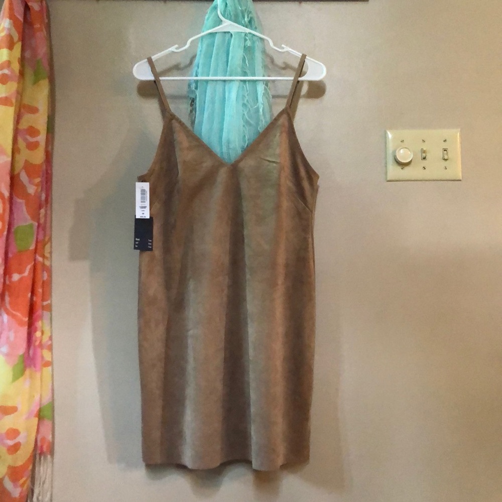 Suedette shift dress